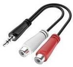hama 00200350 Audio-Adapter, 3,5-mm-Klinke-Stecker - Cinch-Buchse, Stereo