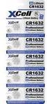 XCell Knopfzelle CR1632 3 V 5 St. 130 Lithium CR1632-B5 148262