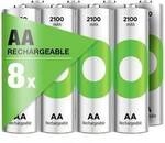 GP ReCyko Mignon (AA)-Akku NiMH 2100 mAh 1.2 V 8 St. GPRCK210AA058C8