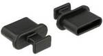 Staubschutz f&uuml;r USB Type-C&trade; Buchse mit Griff 10 St&uuml;ck schwarz 64013 64013...