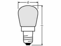 OSRAM Backofenlampe EEK: G (A - G) 57 mm 230 V E14 25 W Spezialform dimmbar 1 St.