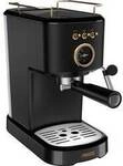 Princess Espressomaschine Schwarz 1100 W mit Milchaufsch&auml;umd&uuml;se...
