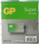 GP GPSUP1604A942C8, GP Super 9 V Block-Batterie Alkali-Mangan 9 V 8 St.