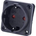 AS Schwabe 45081 Einbau-Steckdose IP20 Schwarz
