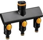 Fiskars 1070578 Comfort 3-Wege-Verteiler mit Regulierventil