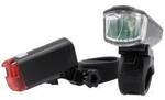 FISCHER FAHRRAD Fahrradbeleuchtung Set LED batteriebetrieben Schwarz 50760