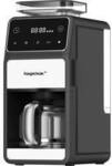 Hagenuk Kaffeemaschine Edelstahl, Schwarz Fassungsverm&ouml;gen Tassen=12...