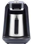 arzum ESPRESSOKANNE mit MILCHAUFSCH&Auml;UMER und WASSERTANK Kaffeemaschine Chrom