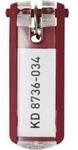 Durable Schl&uuml;sselanh&auml;nger 195703 Key Clip - 1957 Rot 6 St.