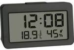 TFA Dostmann 60.2045.10 Quarz Wecker Grau Alarmzeiten 1