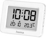 hama 00222205 Digitaler Wecker Kos, LCD, Wei&szlig;