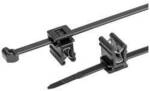 HellermannTyton 156-00948 T50ROSEC4A-PA66W-BK (100) Kabelbinder mit Clip 200 mm 4.6