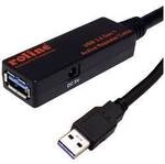 ROLINE USB 3.2 Gen 1 Aktives Repeater Kabel, schwarz, 15 m 12.04.1071