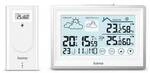 hama 00222228 Wetterstation Bahamas, mit Au&szlig;ensensor, Funk, Wecker, Raumklima, Wei&szlig;