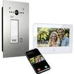 m-e modern-electronics ALL-VF10S-M7W Video-T&uuml;rsprechanlage Silber/Edelstahl 41465