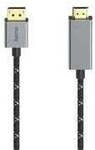 Hama DisplayPort auf HDMI-Kabel 4K Ultra-HD 1,5m Alu 00200506