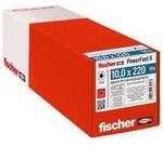 Fischer 566345 PowerFast II Tellerschrauben 10 mm 220 mm Innenvielzahn Stahl