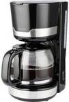 Michelino Kaffeemaschine 1,5 Liter Edelstahl schwarz Kaffeemaschine Schwarz,...