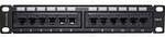 Intellinet 720748 12 Port Netzwerk-Patchpanel 254 mm (10) CAT 6 1 HE Mehrfarbig