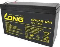 LONG WP7.2-12A/F1, Long WP7.2-12A/F1 WP7.2-12A/F1 Bleiakku 12 V 7.2 Ah Blei-Vlies