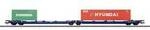 M&auml;rklin 047474 Tragwagen AC 6-achsiger Doppel-Taschenwagen mit Gelenk der Bauart