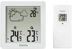 hama 00222234 Wetterstation Zakynthos, Thermometer, Hygrometer, mit Au&szlig;ensensor,
