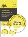 Avery-Zweckform 7905 Pr&uuml;fplakette individuell vor Ort beschriftet werden 20XX Gelb