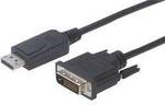 Digitus DisplayPort / DVI Adapterkabel DisplayPort Stecker, DVI-D 24+1pol. Stecker