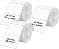 Olympia Etiketten (Rolle) 40 x 30 mm Thermodirekt Papier Wei&szlig; 3 St. 6321