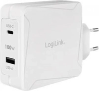 LOGILINK PA0281, LogiLink PA0281 USB Ladeger&auml;t 100 W 1x USB-A, 1x USB-C USB PD...