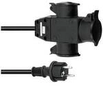 Eurolite 30247014 Strom Verl&auml;ngerungskabel 16 A Schwarz 1 m H07RN-F 3G 1,5 mm&sup2;
