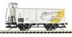 PIKO 47853 TT edeckter G&uuml;terwagen G02 Hexenkuss DR III mit Bremserhaus
