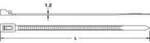 TRU COMPONENTS 1592761 TC-HVR300SBK203 Kabelbinder-Sortiment 300 mm 4.50 mm...