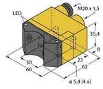 Turck Induktiver Sensor nicht b&uuml;ndig PNP, Schlie&szlig;er NI4-DSU35TC-2AP4X2 1569902