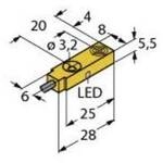 Turck Induktiver Sensor nicht b&uuml;ndig NPN, Schlie&szlig;er NI3,5-Q5,5-AN6X 4613610
