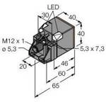 Turck Induktiver Sensor b&uuml;ndig PNP, Schlie&szlig;er BI20U-QV40-AP6X2-H1141 1627245
