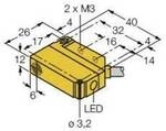 Turck Induktiver Sensor b&uuml;ndig PNP, Wechsler BI5U-Q12-VP6X2 7M 1635529