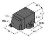Turck Induktiver Sensor nicht b&uuml;ndig PNP, Wechsler Ni50U-Q42FWD-VP6X-H1141...
