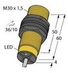 Turck Induktiver Sensor b&uuml;ndig PNP, Wechsler BI10-S30-VP4X/S100 15140