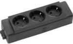 EVOline 159909133000 Steckdosenleiste Schwarz ohne Stecker 1 St.