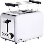Sch&auml;fer Elektronik Toaster Retro 2-Scheiben 850 Watt wei&szlig; Toaster