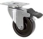 TOOLCRAFT TO-5137905 Lenkrolle mit Feststellbremse und Anschraubplatte 75 mm