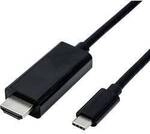 ROLINE USB Typ C - HDMI Adapterkabel, ST/ST, 1 m 11.04.5840