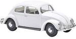 Busch 52956 H0 PKW Modell Volkswagen (VW) K&auml;fer mit Ovalfenster, Wei&szlig;