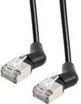 Maxtrack TI53-1,5L RJ45 Patchkabel 10 Gbit/s, CAT 6a U/FTP 1.5 m Schwarz