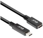 club3D USB-C&reg; Kabel USB 3.2 Gen1 USB-C&reg; Stecker, USB-C&reg; Buchse 2.00 m Schwarz
