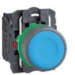 Schneider Electric XB5AA65C0 Drucktaster, kompl, Kunststoff, tastend, blau, 22mm,