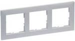 Legrand 765273 SEANO 3-fach Rahmen in der Farbausf&uuml;hrung Aluminium lackiert