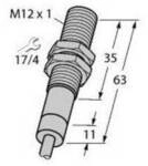 Turck Induktiver Sensor b&uuml;ndig PNP, Schlie&szlig;er BI2-EM12D-AP6/S120 4614512