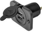 IWH USB Doppel-Einbau-Steckdose 12/24 Volt 21100 mA Belastbarkeit Strom max.=2.0 A 12